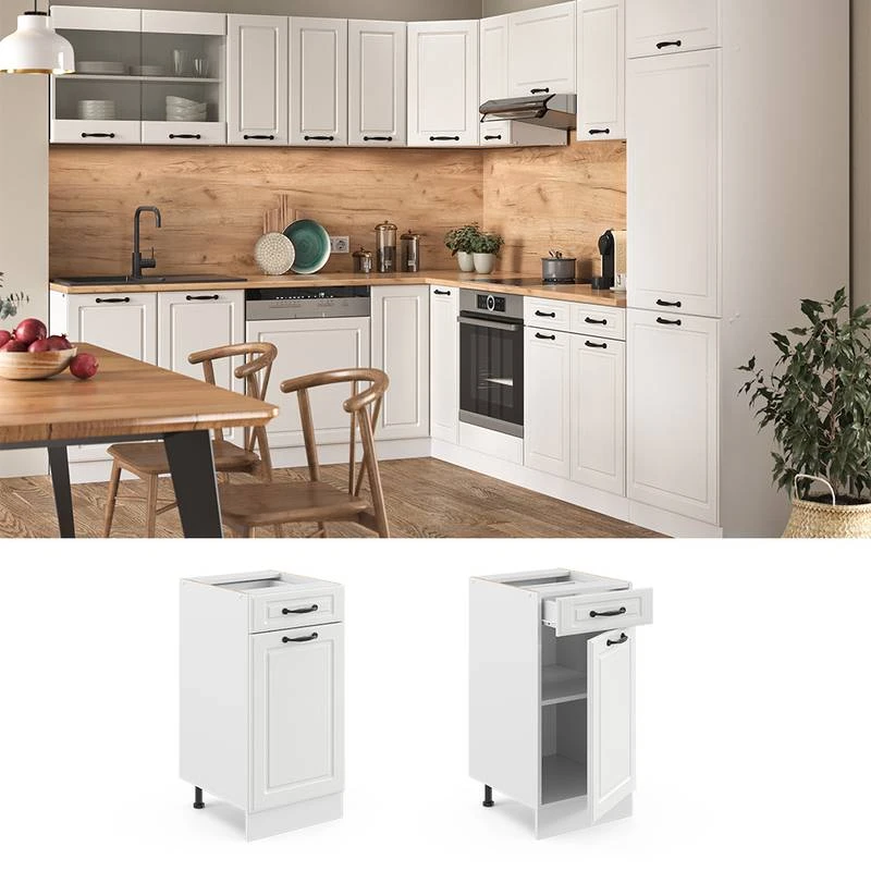 Meuble Bas R-Line 40cm Style Rustique 2 Meuble Bas R-Line 40cm Style Rustique – Image 2