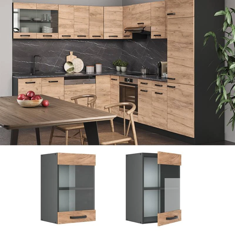 Meuble Haut Vitré R-Line 40cm 2 Meuble Haut Vitré R-Line 40cm – Image 2