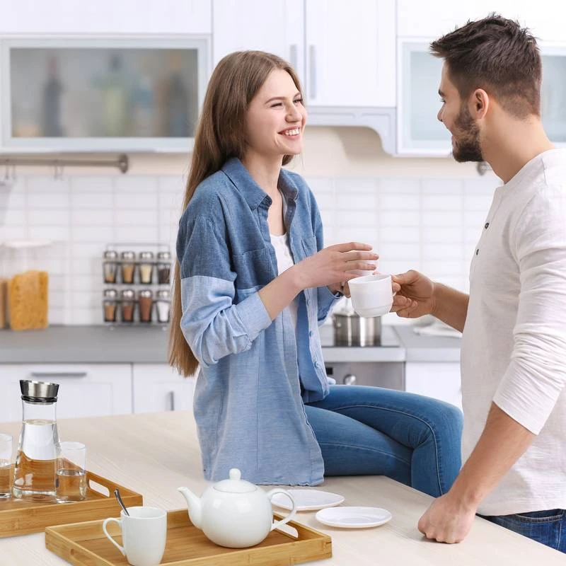 Plateau De Service Bambou Lot De 2 Bois 3 Plateau De Service Bambou Lot De 2 Bois – Image 3