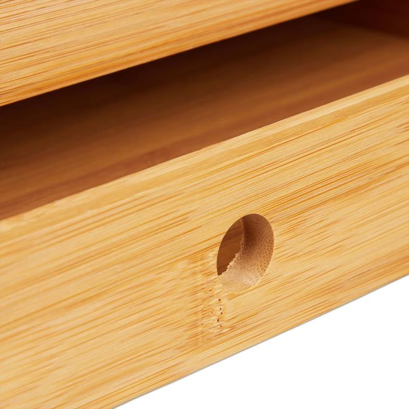 Plateau De Service En Bambou Avec Tiroir 7 Plateau De Service En Bambou Avec Tiroir – Image 7