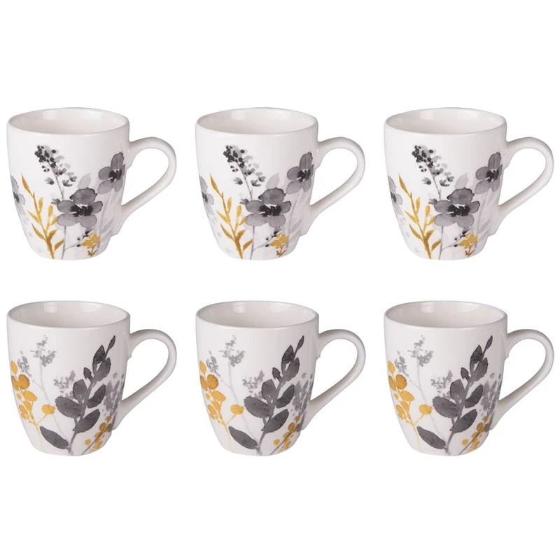 Coffret De 6 Tasses Flora 1 Coffret De 6 Tasses Flora