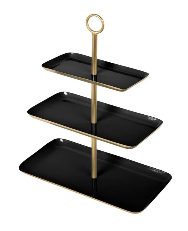 PRESENT TIME Etagère Festive Noir 1 PRESENT TIME Etagère Festive Noir