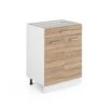 Meuble Bas R-Line 60cm Sonoma/blanc -ELO Soldes Boutique 867ef1bb0c81488b8bb07cbd0d450274