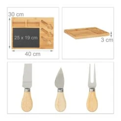 Set Planche à Fromage Avec 3 Couteaux 13 Set Planche à Fromage Avec 3 Couteaux -ELO Soldes Boutique 8d7dbbb00aed40879d382e61f910abdf