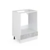 Meuble Bas Four R-Line 60cm Béton/blanc -ELO Soldes Boutique 8f3936a935ea46bca3a916ce77ee209f