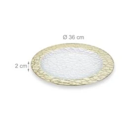 Plat De Service Avec Bord Doré -ELO Soldes Boutique 909fd46d8e3a4183a207e61c6ed30fc3