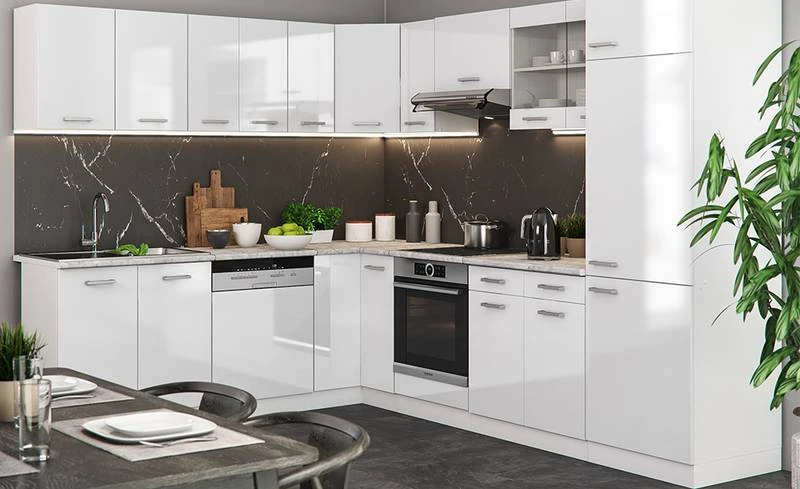 Meuble Haut R-Line 40cm Blanc Brillant 2 Meuble Haut R-Line 40cm Blanc Brillant â Image 2