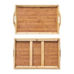 2x Tablettes De Lit Pliable Bambou -ELO Soldes Boutique 941ccd39e9d14bd086340953e6be60d7