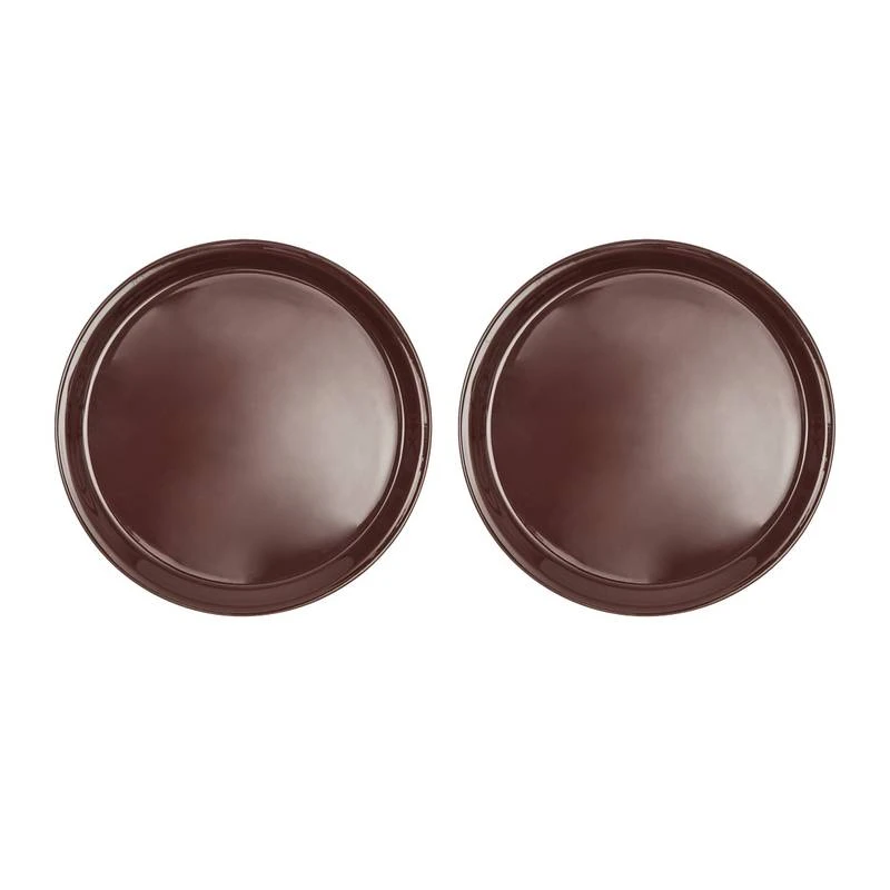 Assiette - Lot De 2 Marron Wengé 1 Assiette - Lot De 2 Marron Wengé