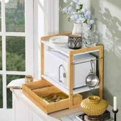 Étagère Micro Ondes KCR07-WN -ELO Soldes Boutique ad9fcb8d5f15464790034c31998808c8