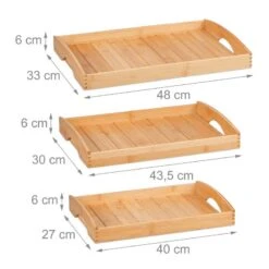 Plateau De Service En Lot De 3 -ELO Soldes Boutique afd7c64604e84754b4a073e612af1f72