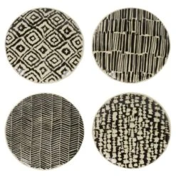 COF 4 ASSIETTE DESSERT CM BLACKSIGN