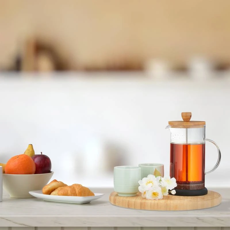 Machine à Café Avec Couvercle En Bambou 2 Machine à Café Avec Couvercle En Bambou – Image 2