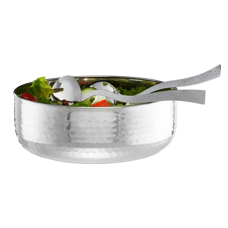 Saladier Inox Avec Couverts à Salade 1 Saladier Inox Avec Couverts à Salade