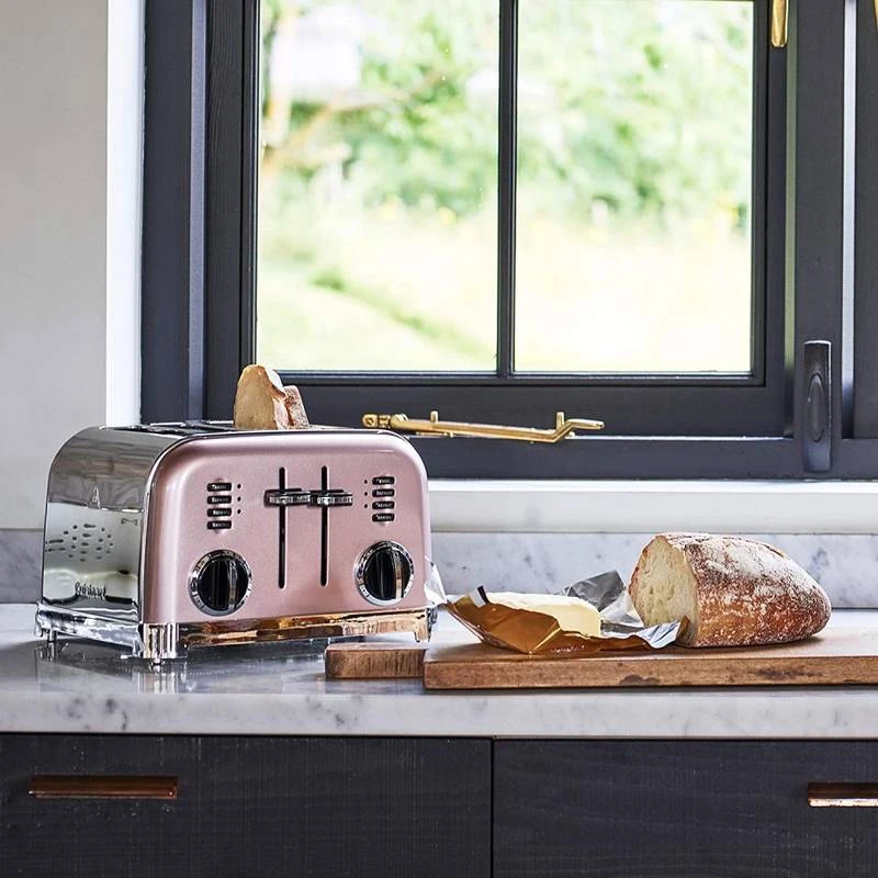 Cuisinart Toaster Vintage 4 Tranches Rose 3 Cuisinart Toaster Vintage 4 Tranches Rose – Image 3