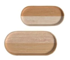 Set De 2 Plateaux VERONE Bois Naturel