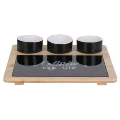 Plateau Apéro Avec Planche Et Coupelles -ELO Soldes Boutique bbfc3b4d0acd40f5b161d47893f71c54