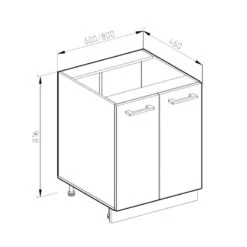Meuble Bas R-Line 60cm Béton/blanc 9 Meuble Bas R-Line 60cm Béton/blanc -ELO Soldes Boutique bcae8d5435c94be2ae09f8186e51c848