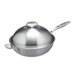 Wok Avec Couvercle En Acier -ELO Soldes Boutique bcd3c81f00b24d2ba40088030a601e7a