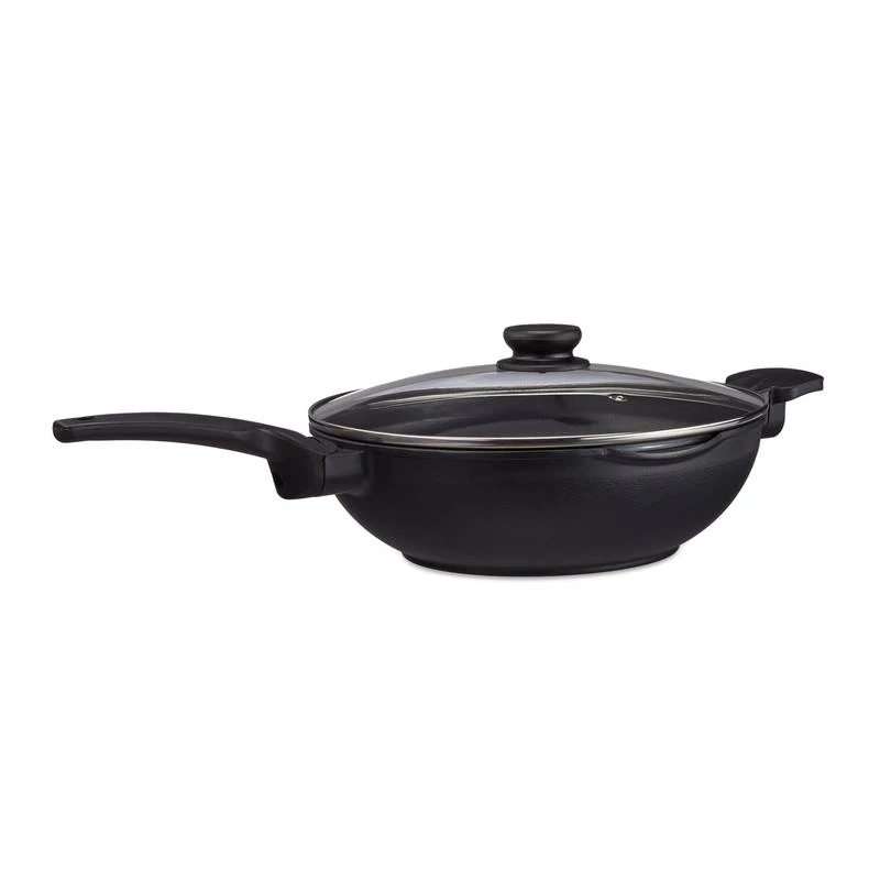 Poêle Wok 30 Cm Avec Couvercle 5 Poêle Wok 30 Cm Avec Couvercle – Image 5