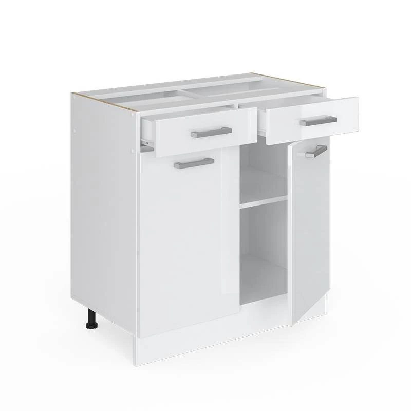 Meuble Bas R-Line 80cm Blanc Brillant 2 Meuble Bas R-Line 80cm Blanc Brillant – Image 2