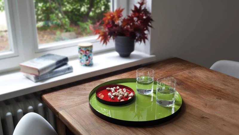 Lot De 4 Plateaux En Métal Laqué 5 Lot De 4 Plateaux En Métal Laqué – Image 5