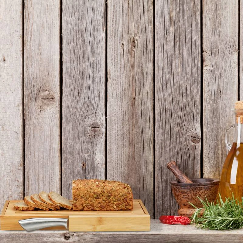 Planche à Pain Bambou Range-couteaux 2 Planche à Pain Bambou Range-couteaux – Image 2