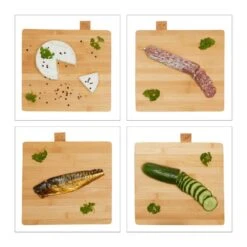 Set 4 X Planche à Découper Bambou&Socle -ELO Soldes Boutique c7ac2d9502274b4685de9b4e77c5856d