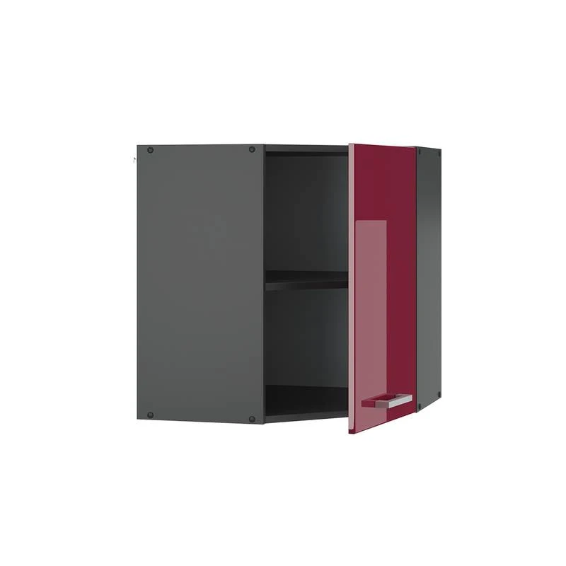 Meuble Haut D'angle R-Line 57cm Bordeaux 2 Meuble Haut D'angle R-Line 57cm Bordeaux â Image 2