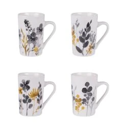 Coffret De 4 Mugs Flora
