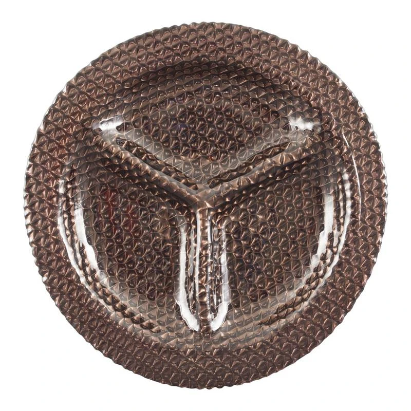 Plat Hors D'œuvre 3 Compartiments Tiffan 1 Plat Hors D'œuvre 3 Compartiments Tiffan