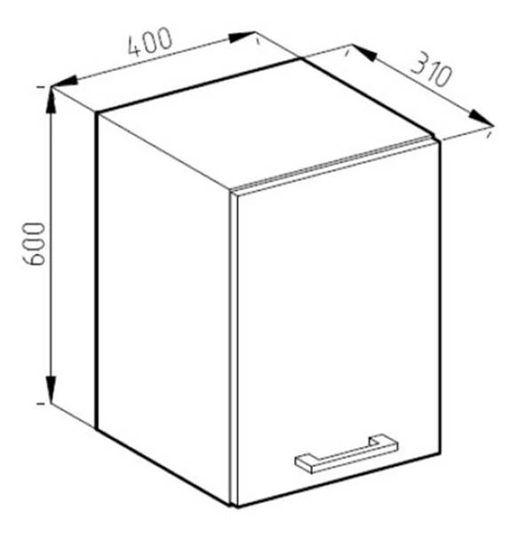 Meuble Haut R-Line 40cm Style Rustique 4 Meuble Haut R-Line 40cm Style Rustique – Image 4