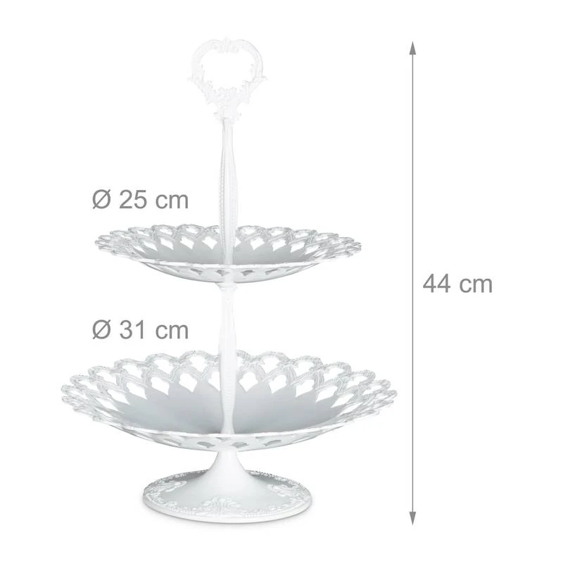 Serviteur à Gâteaux Présentoir Lot De 2 6 Serviteur à Gâteaux Présentoir Lot De 2 – Image 6