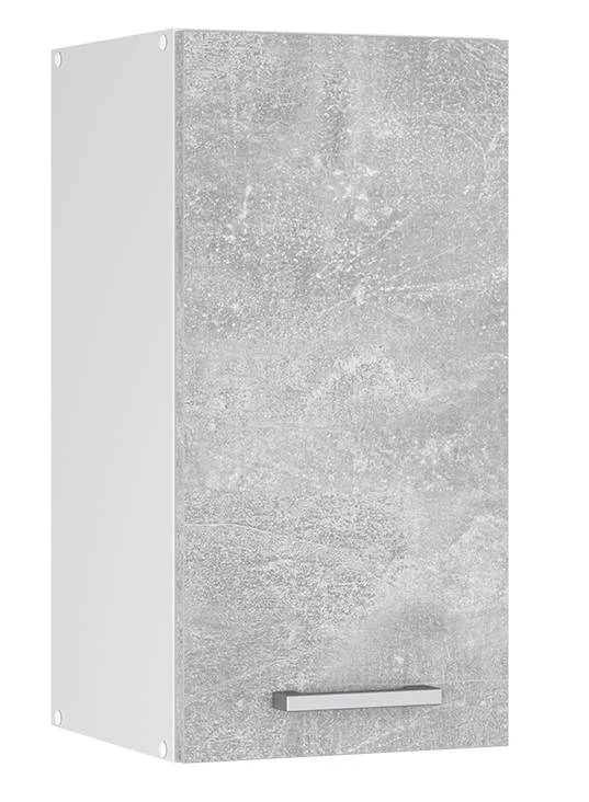 Meuble Haut R-Line 30cm Béton/blanc 1 Meuble Haut R-Line 30cm Béton/blanc