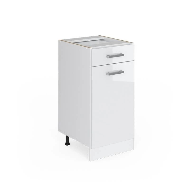 Meuble Bas R-Line 40cm Blanc Brillant 1 Meuble Bas R-Line 40cm Blanc Brillant