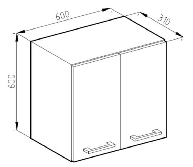 Meuble Haut R-Line 60cm Style Rustique 4 Meuble Haut R-Line 60cm Style Rustique – Image 4